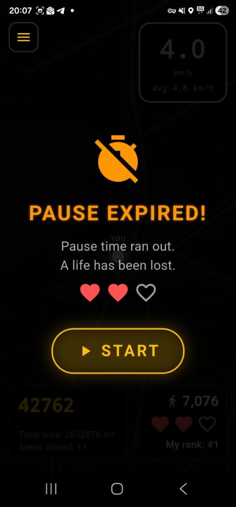 Pause Expired warning when pause time runs out